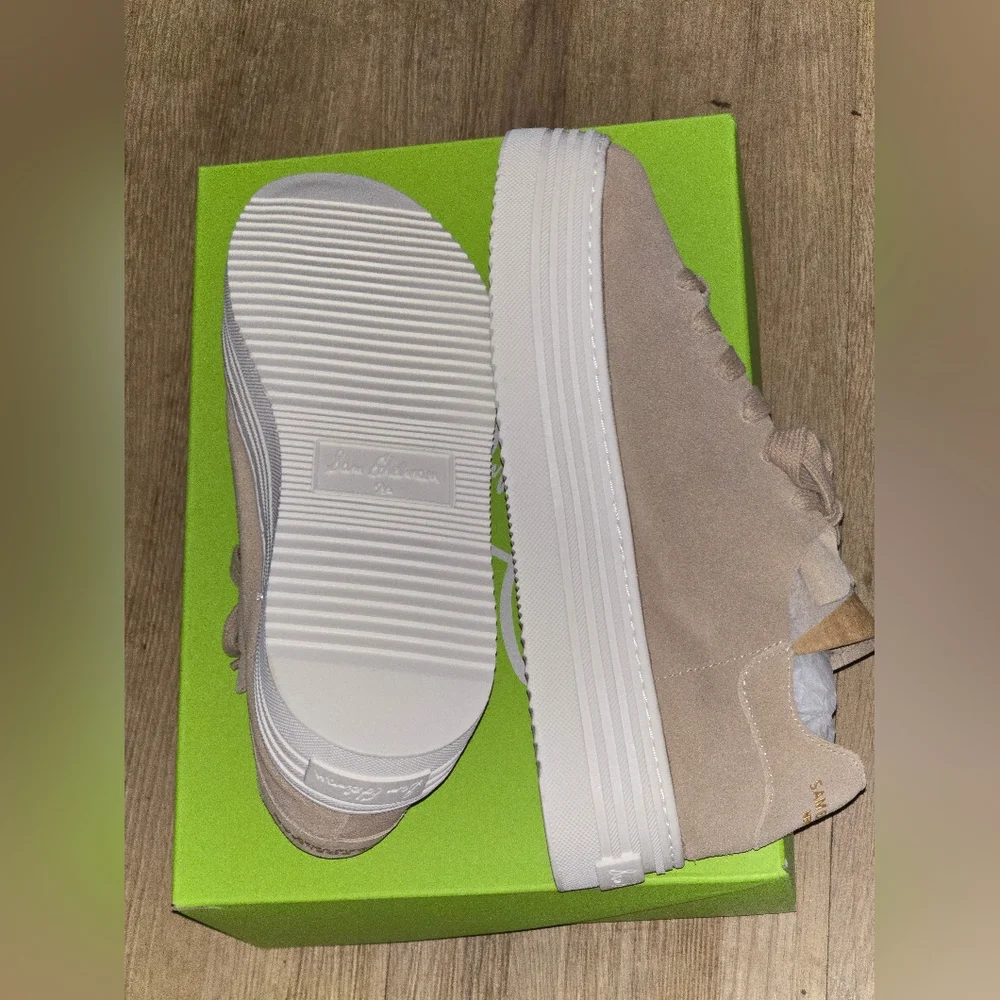 Sam Edelman Pippy Taupe Suede Platform Sneakers – 7.5M – NIB - Picture 11 of 13